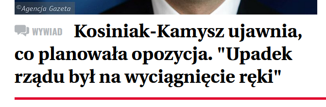 Nagłówek: Kosiniak-Kamysz ujawnia, co planowała opozycja. “Upadek rządu był na wyciągnięcie ręki”